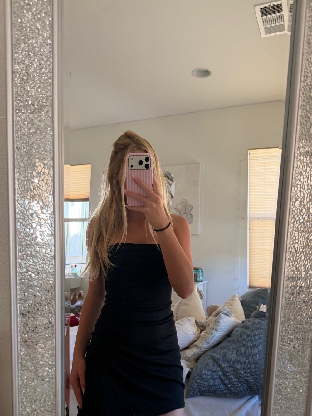 Princess Polly Black Strapless Ruched Mini Dress
